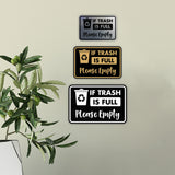 Classic Framed If Trash is Full Please Empty Wall or Door Sign
