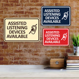 Signs ByLITA Classic Framed Assisted Listening Devices Available Wall or Door Sign