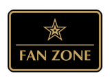 Signs ByLITA Classic Framed Fan Zone Wall or Door Sign