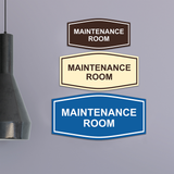 Fancy Maintenance Room Wall or Door Sign