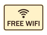Classic Framed Free Wifi Sign