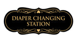 Designer Diaper Changing Station Sign