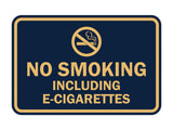 Classic Framed No Smoking Including E-Cigarettes Sign