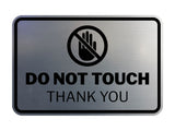 Signs ByLITA Classic Framed Do Not Touch Thank You Wall or Door Sign