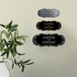 Signs ByLITA Designer Coffee to Cognac Elegant Design Clear Messaging Durable Construction Easy Installation Wall or Door Sign