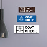Basic Coat Check Wall or Door Sign
