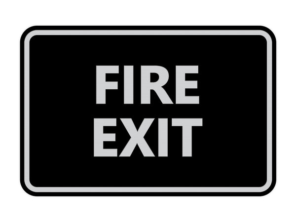 Classic Fire Exit Sign – Pacific Sign and Stamp
