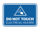 Signs ByLITA Classic Framed Do Not Touch Electrical Hazard Durable ABS Plastic Laser Engraved Easy Installation Wall or Door Sign