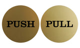 Push Pull Round Door Sign