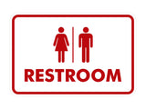 Classic All Gender Restroom Sign