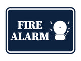 Signs ByLITA Classic Framed Fire Alarm Wall or Door Sign