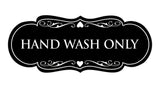 Designer Hand Wash Only Sign