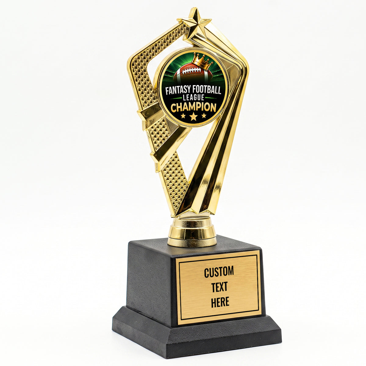 All Quality Fantasy Football League Champion Trophy, Custom Engraved — Personalized Fantasy Football Championship Award