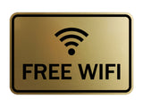 Classic Framed Free Wifi Sign