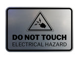 Signs ByLITA Classic Framed Do Not Touch Electrical Hazard Durable ABS Plastic Laser Engraved Easy Installation Wall or Door Sign