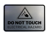 Signs ByLITA Classic Framed Do Not Touch Electrical Hazard Durable ABS Plastic Laser Engraved Easy Installation Wall or Door Sign
