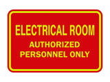 Classic Framed ELECTRICAL ROOM AUTHORIZED PERSONNEL ONLY Sign