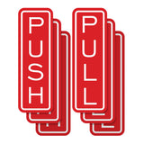 Signs ByLITA Classic Vertical Push Pull Self-Adhesive Door Sign for Businesses, Shops, Restaurants, Hotels and more (3 Pack) Wall or Door Sign