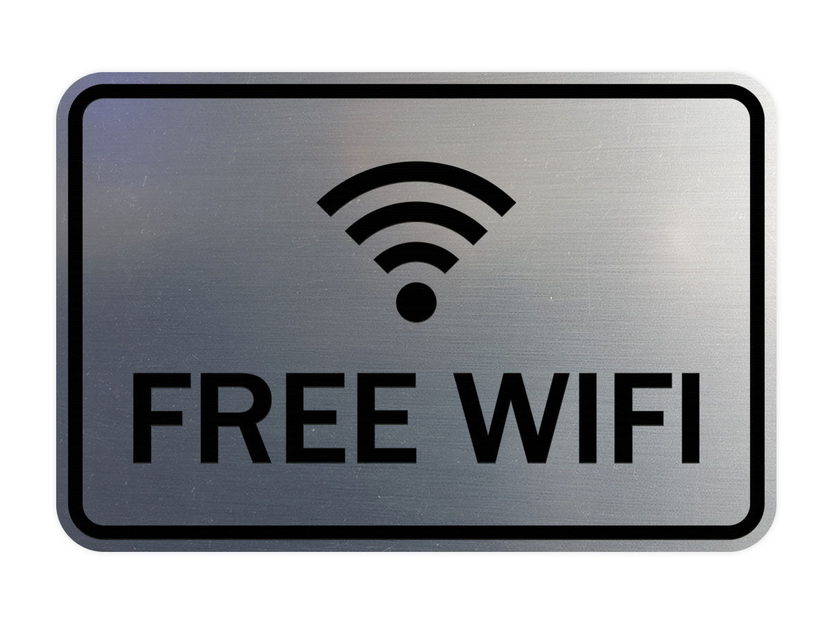 Classic Framed Free Wifi Sign
