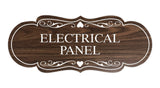 Designer Electrical Panel Sign