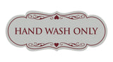Designer Hand Wash Only Sign