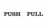 Push Pull Round Door Sign