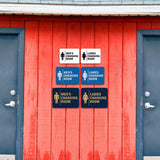 Signs ByLITA Classic Framed Men's Changing Room and Ladies Changing Room 2 PACK Wall or Door Sign