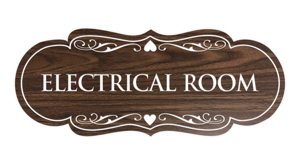 Designer Electrical Room Sign