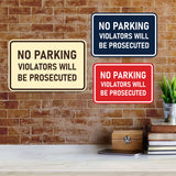 Signs ByLITA Classic Framed No Parking Violators Will Be Prosecuted Wall or Door Sign
