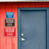 Signs ByLITA Classic Framed Please Use The Proper Container Wall or Door Sign