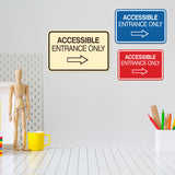 Signs ByLITA Classic Framed Accessible Entrance Only Wall or Door Sign