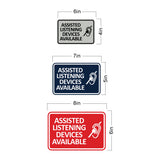 Signs ByLITA Classic Framed Assisted Listening Devices Available Wall or Door Sign