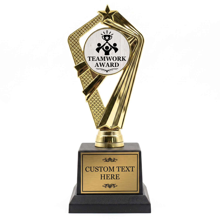 Employee Recognition Trophy Awards (Teamwork, Safety, Quality) - Engraved