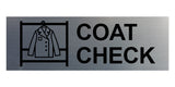Basic Coat Check Wall or Door Sign