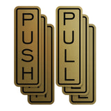 Signs ByLITA Classic Vertical Push Pull Self-Adhesive Door Sign for Businesses, Shops, Restaurants, Hotels and more (3 Pack) Wall or Door Sign