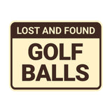 Classic Framed Lost And Found Golf Balls Wall or Door Sign