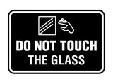 Signs ByLITA Classic Framed Do Not Touch The Glass Wall or Door Sign