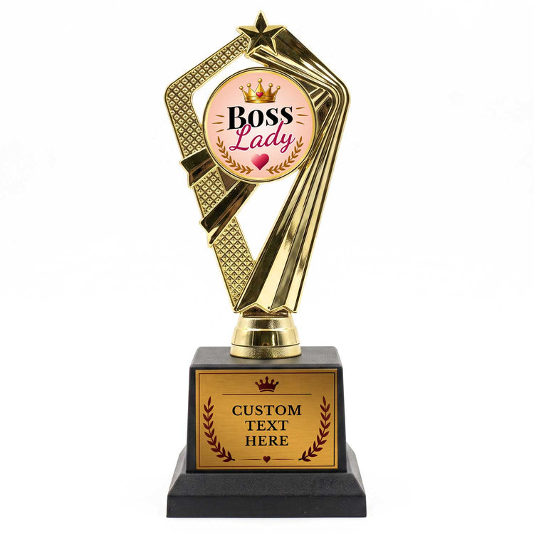 All Quality Boss Lady Trophy, Custom Engraved Novelty Award