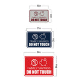 Signs ByLITA Classic Framed Family Savings Do Not Touch Durable ABS Plastic Laser Engraved Easy Installation Wall or Door Sign