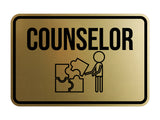 Classic Framed Counselor Wall or Door Sign