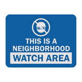Signs ByLITA Classic Framed This Is a Neighborhood Watch Area Wall or Door Sign