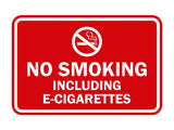 Classic Framed No Smoking Including E-Cigarettes Sign