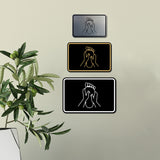 Signs ByLITA Classic Framed Feet Massages Graphic Wall or Door Sign