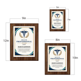 Health Professional Award Personalized Wall Plaque With Easel Acrylic Stand | Professional/Industry Recognition Award Plaques