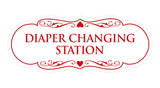 Designer Diaper Changing Station Sign
