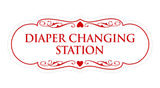 Designer Diaper Changing Station Sign
