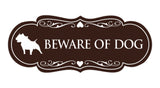 Designer Beware of Dog Sign