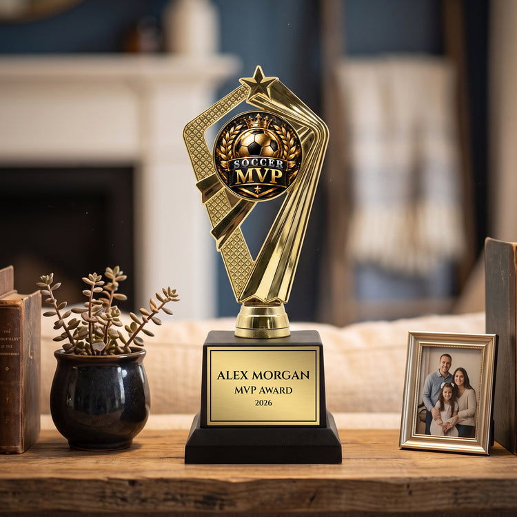 All Quality Soccer Individual Awards Trophies (1 Pack & 3 Packs), Custom Engraved for Your Team