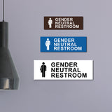 Basic Gender Neutral Restroom Wall or Door Sign
