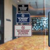 Signs ByLITA Classic Framed No Smoking or Vaping in the Facility Wall or Door Sign